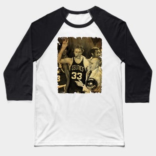 Larry Bird - Vintage Design Of Basketball Baseball T-Shirt